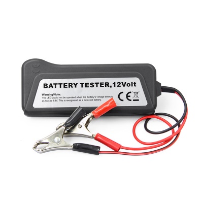 电瓶检测仪 12V Battery Tester便携式汽车电瓶测试仪 带6个LED