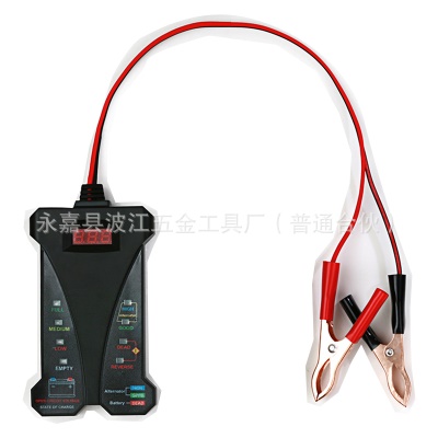外贸热销电瓶检测仪蓄电池测试仪数显电池测试器12V  LED 805 A款