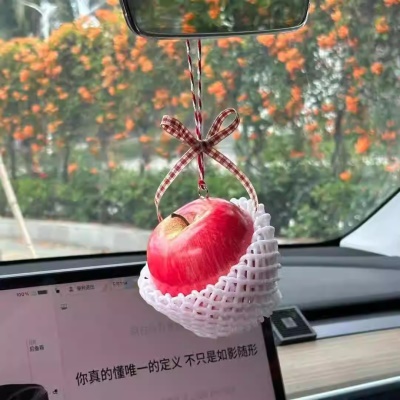 【红格蝴蝶结+外包装】红苹果-车挂