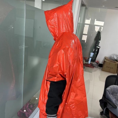 户外便携式急救雨衣长款骑车加厚反光防风应急徒步多功能雨衣批发